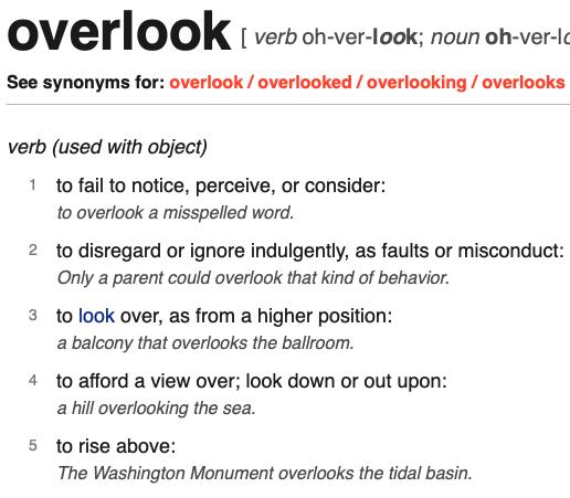 Meaning overlook Overlook Hotel