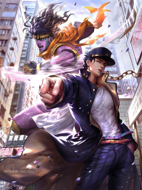 the first appearances of star platinum in manga are different :  r/wholesomejojo