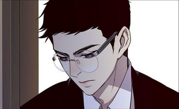 Wooin with glasses.
